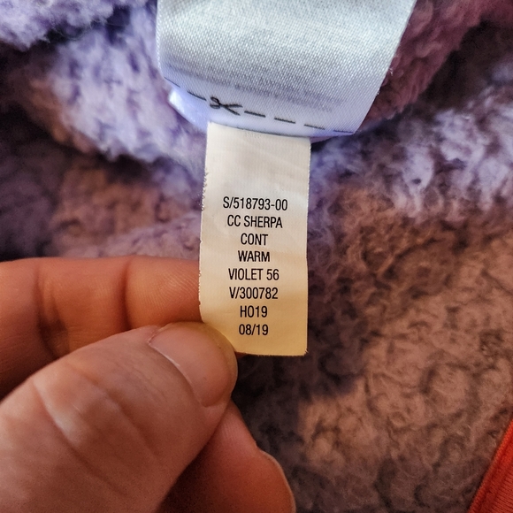 Gap Colorblock Sherpa Teddy 1/4 Zip Pullover Henley Sweater - Picture 10 of 10